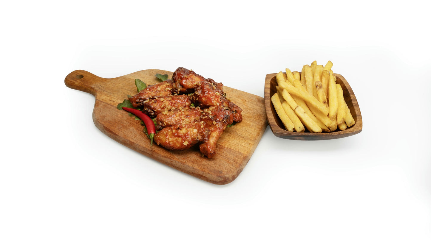 Ailes de poulet sauce miel sriracha