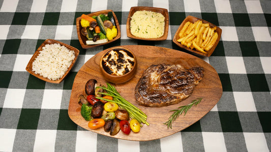 Grilled Rib Eye Steak with Pepper Sauce