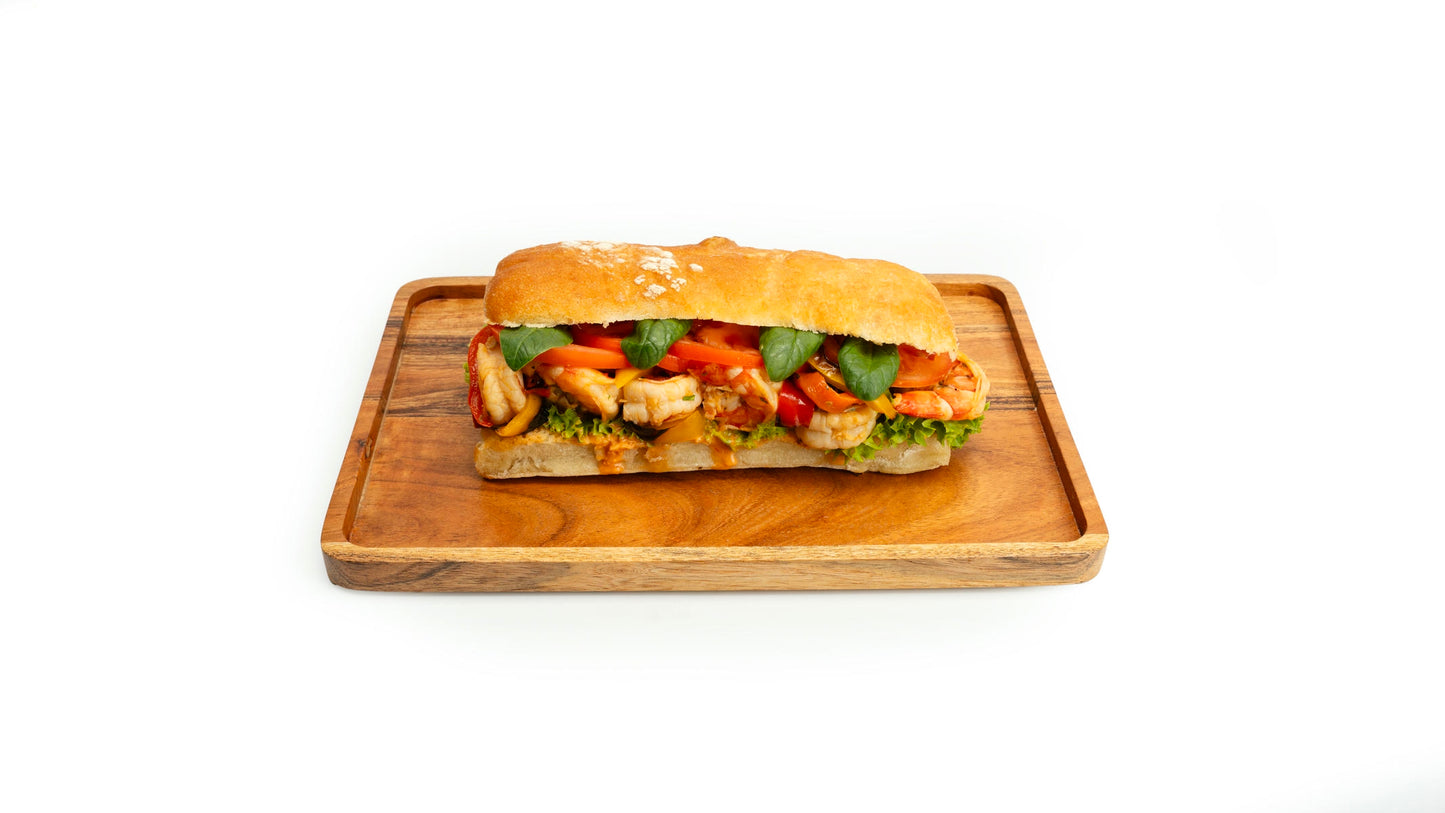Sandwich aux crevettes grillées