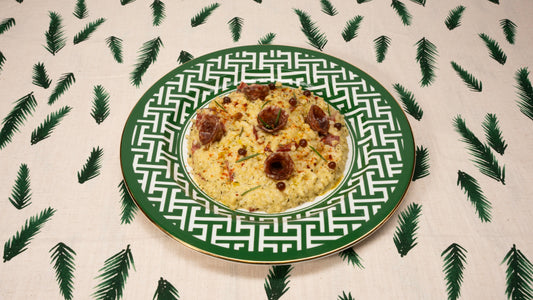 Risotto au pepperoni en sauce blanche