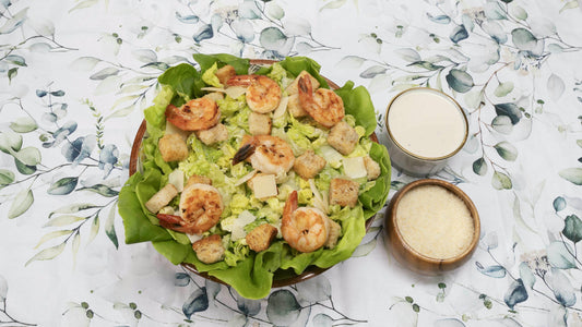 Salade César aux crevettes