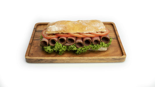 Sandwich au bœuf fumé