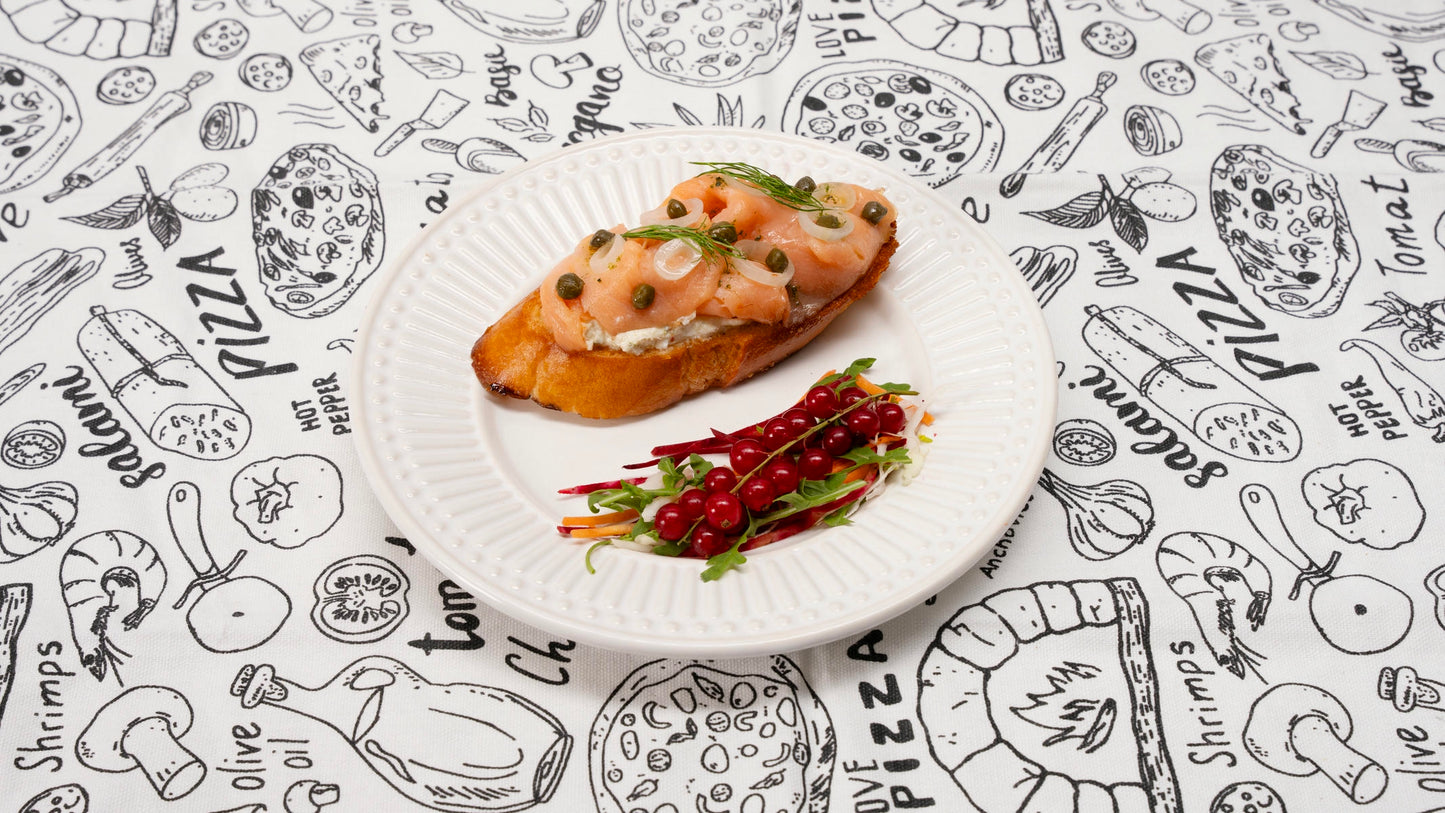 Smoked Salmon Bruschetta