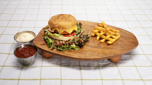 Burger végétarien au cheddar